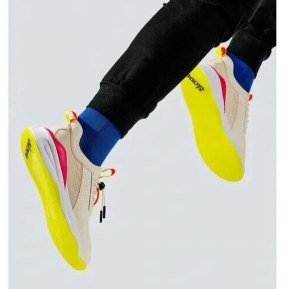 Clove Classic Beige Yellow Pink Sneaker Women Sz 7.5 / EU 38.5 NEW - Picture 5 of 6